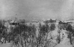 Klosterkirken i Petsjenga (Petsamo) i Russland i 1890-årene.