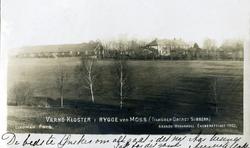 Postkort. Nyttårshilsen. Fotografisk motiv. Svart/hvitt. Mot