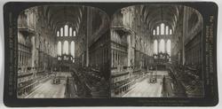 Stereoskopi. Interiør. Koret i Ely-katedralen, England.