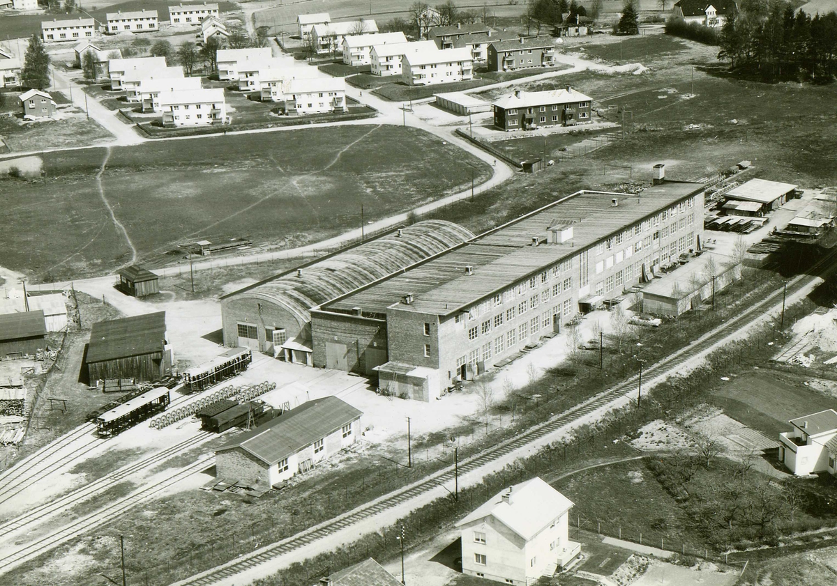 Høka-Frabrikken , Hønefoss , som laget HØKA-trikkene (1946-1969)