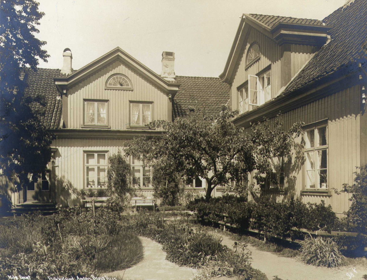 Anders Beers hus, Flekkefjord, Vest-Agder. Fotografert 1912.