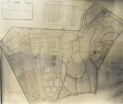 Kart over Rosendals hage i 1893, Baroniet Rosendal, Kvinnher