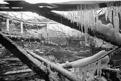 Serie. Colosseum kino etter brannen, Oslo.