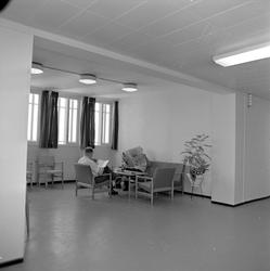 Drammen, oktober 1962. Nytt kretsfengsel. Oppholdsrom.