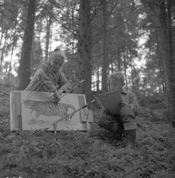 Mysen, september 1958, bueskytterstevne, livaktige målskiver