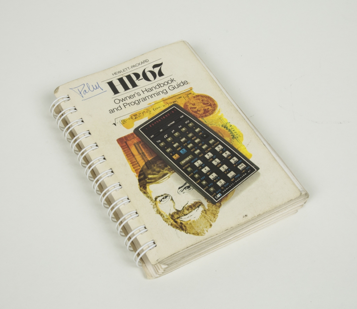 Fickkalkylator,miniräknare, med fodral och instruktionsbok.