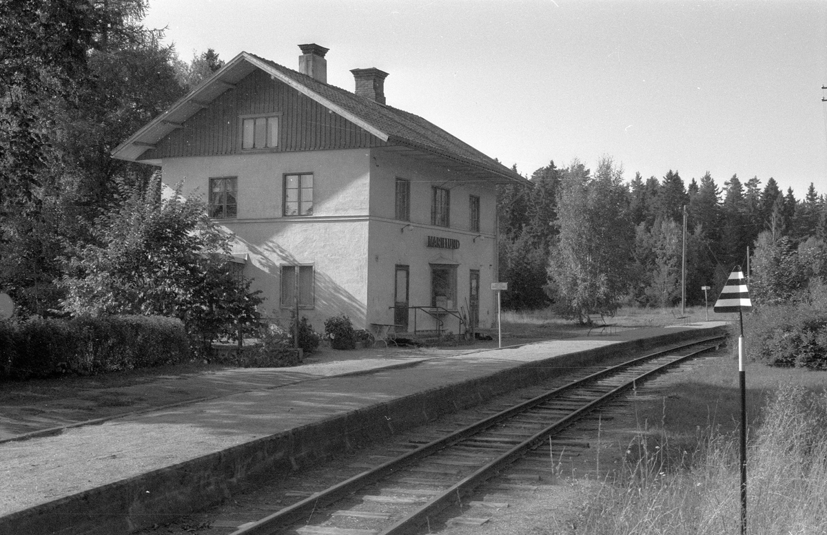 Stationshus, Marielunds station, Marielund, Funbo socken, Uppland 1982