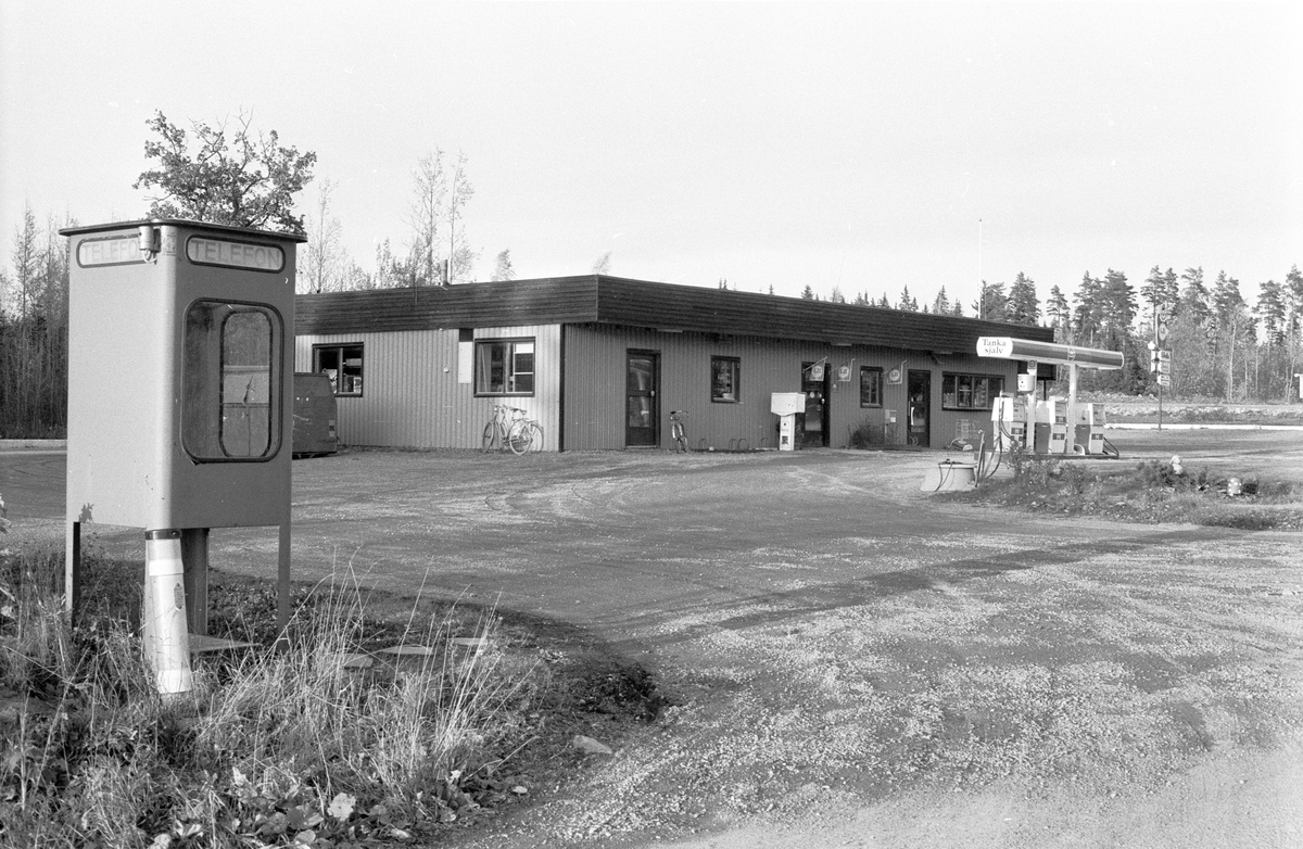 Bensinstation, Blacksta 11:6, Blackstalund, Jumkil socken, Uppland 1983