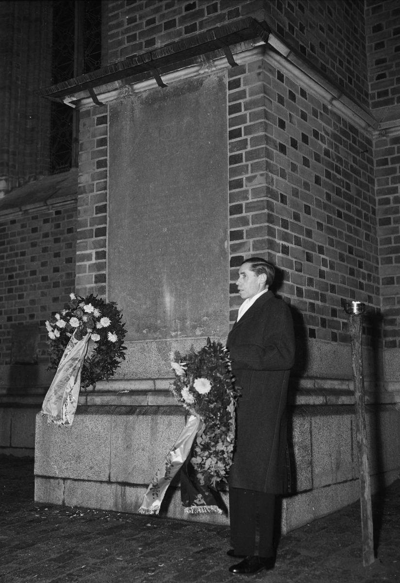Upplands fornminnesförening - 300-årsminnet av Johannes Bureus död, Uppsala 22 oktober 1952