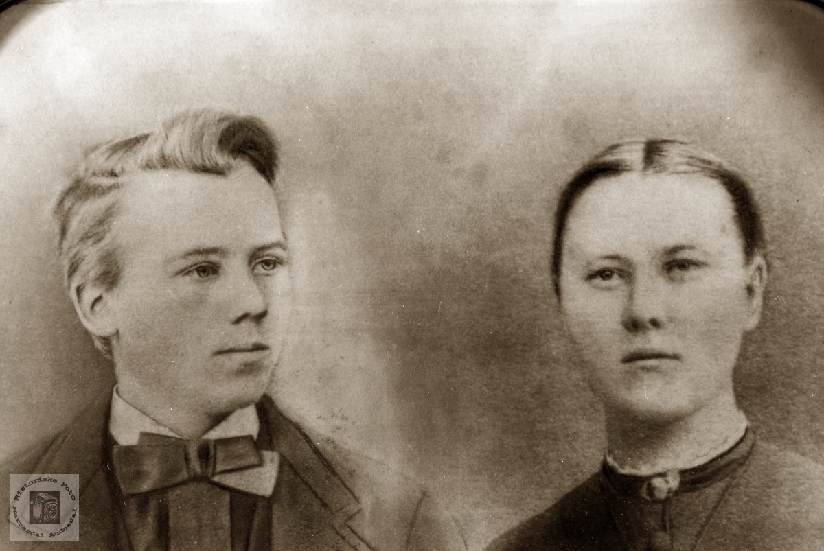 Portrett av ekteparet Hans og Tomine Verdal.