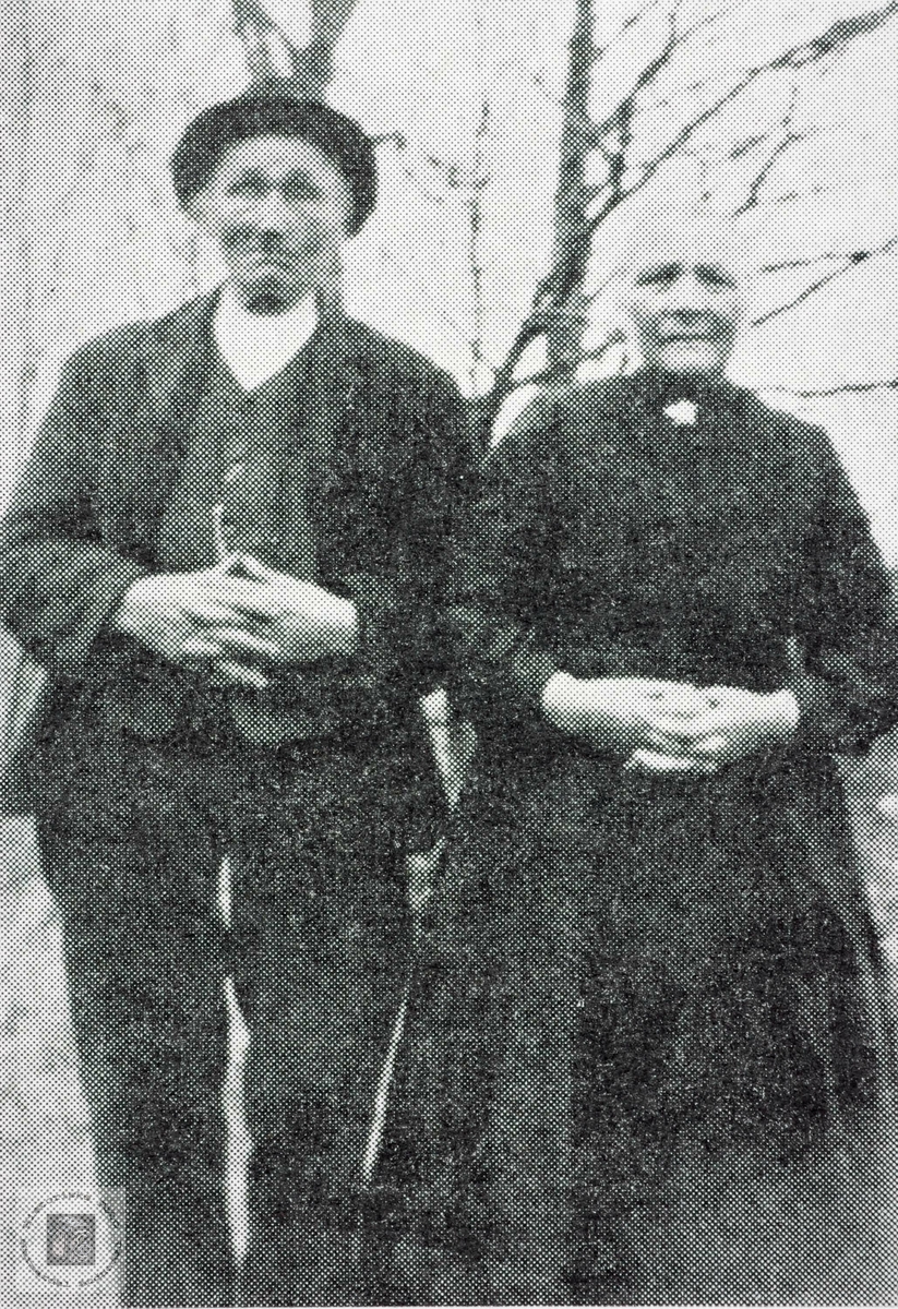 Ekteparet Tobias og Elisabeth (Lisbeth) Håland. Grindheim Audnedal.