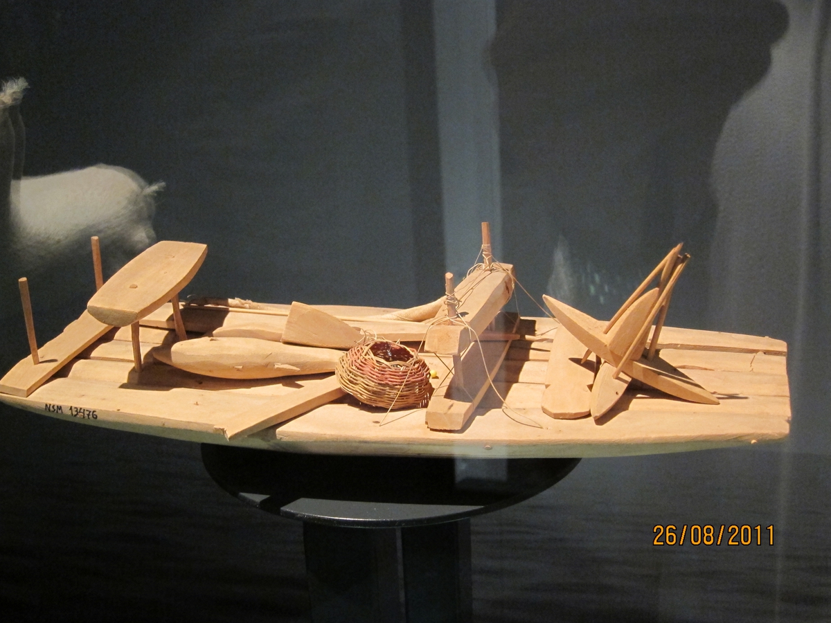 Modell av flåte fra Brasil