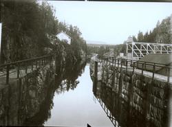 Vrangfos kanal m. spaserveier, fra Telemarksserien 1922.
