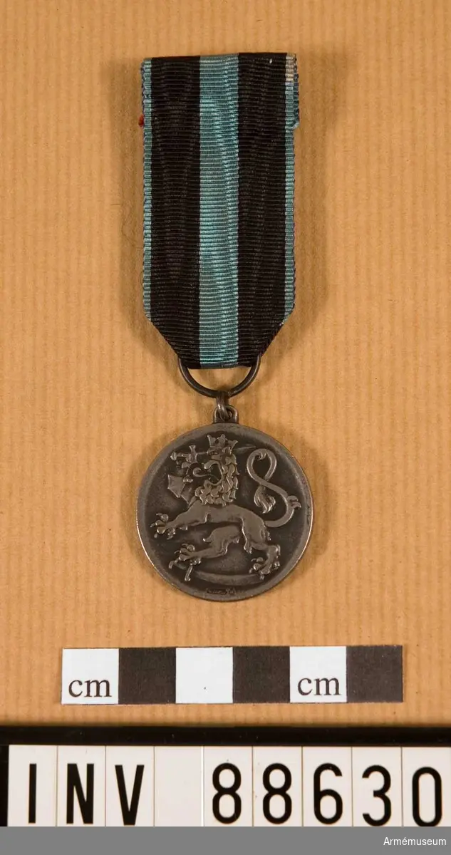 Medaljen låg i käppi AM 88628.
