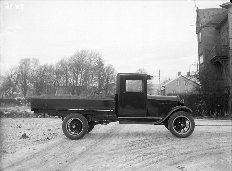 Lastbil Ford AA 1928-29 års modell med trådekerfälgar
