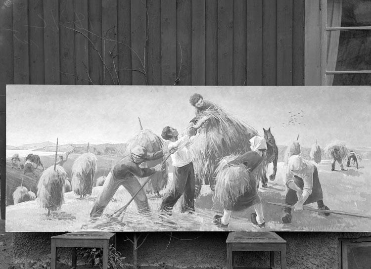 "Uddevalla. Tavla målad av Gunnar Thelander", uppgift enligt fotografen