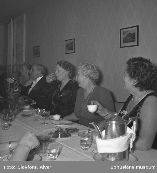 Middag på Hotell Lysekil 1954