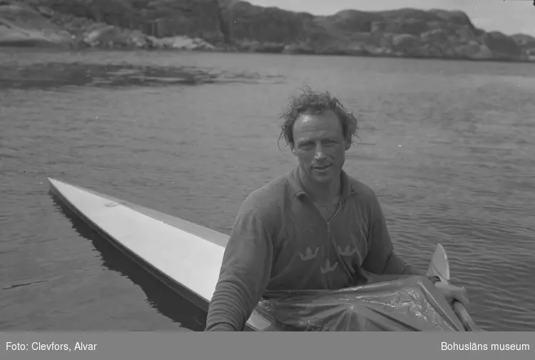 Text till bilden: "Vattensportfest i Lysekil. 1954.08.01"







