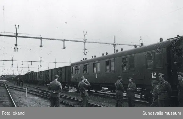 På väg till Trondheim i maj 1945.
