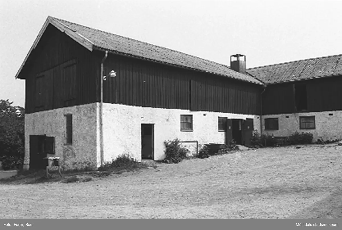 En ladugård. Lunnagården i Balltorp 1992-06-30.