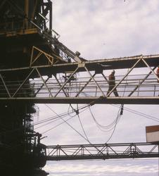 Statfjord A. Bro. Foto tatt i forbindelse med besøk av oljem