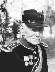 stykkjunker, portrett, bart, militæruniform, 17. mai, medalj