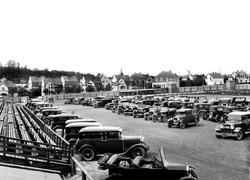 utstilling, Østfoldutstillingen, bilparkering, gateparti, hu