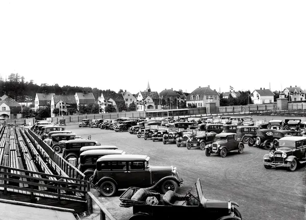 utstilling, Østfoldutstillingen, bilparkering, gateparti, hu