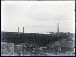 Sarpsbrua i Sarpsborg fotografert fra  Hafslund-siden i Skje