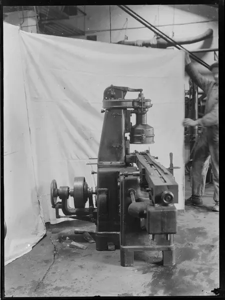 Komfyrproduksjon, fra hallen i 1928.