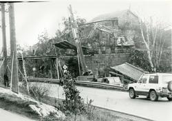 Riving av Kalstad brua for å få plass til ny innfartsvei til