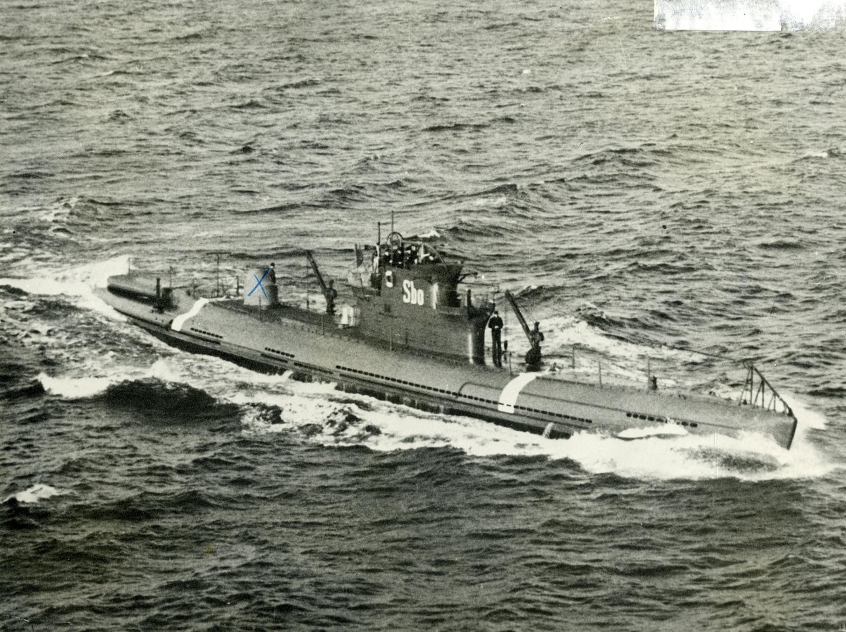 U-båten Sjöborren utanför Öregrund.