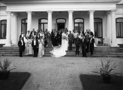 Brudeportrett, Christine Cecilie Charlotte Aall og Jørgen Ar