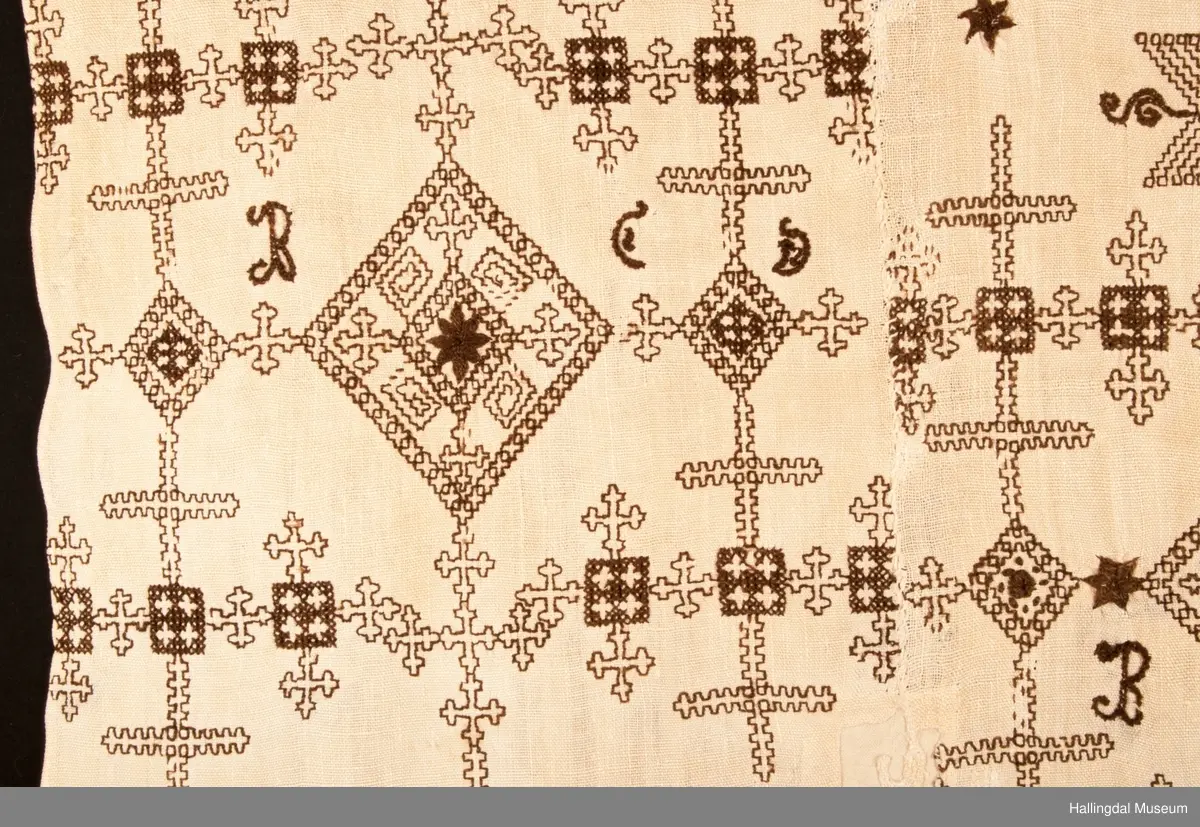 Antar at det er brukt til å pynte rundt vinduer, skap og åkler til jul før juletreet ble tradisjon.  Beskrevet som sendingplagg og kurvplagg.