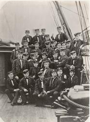 Motiv: Kadetter om bord i korevetten Ellida 1862