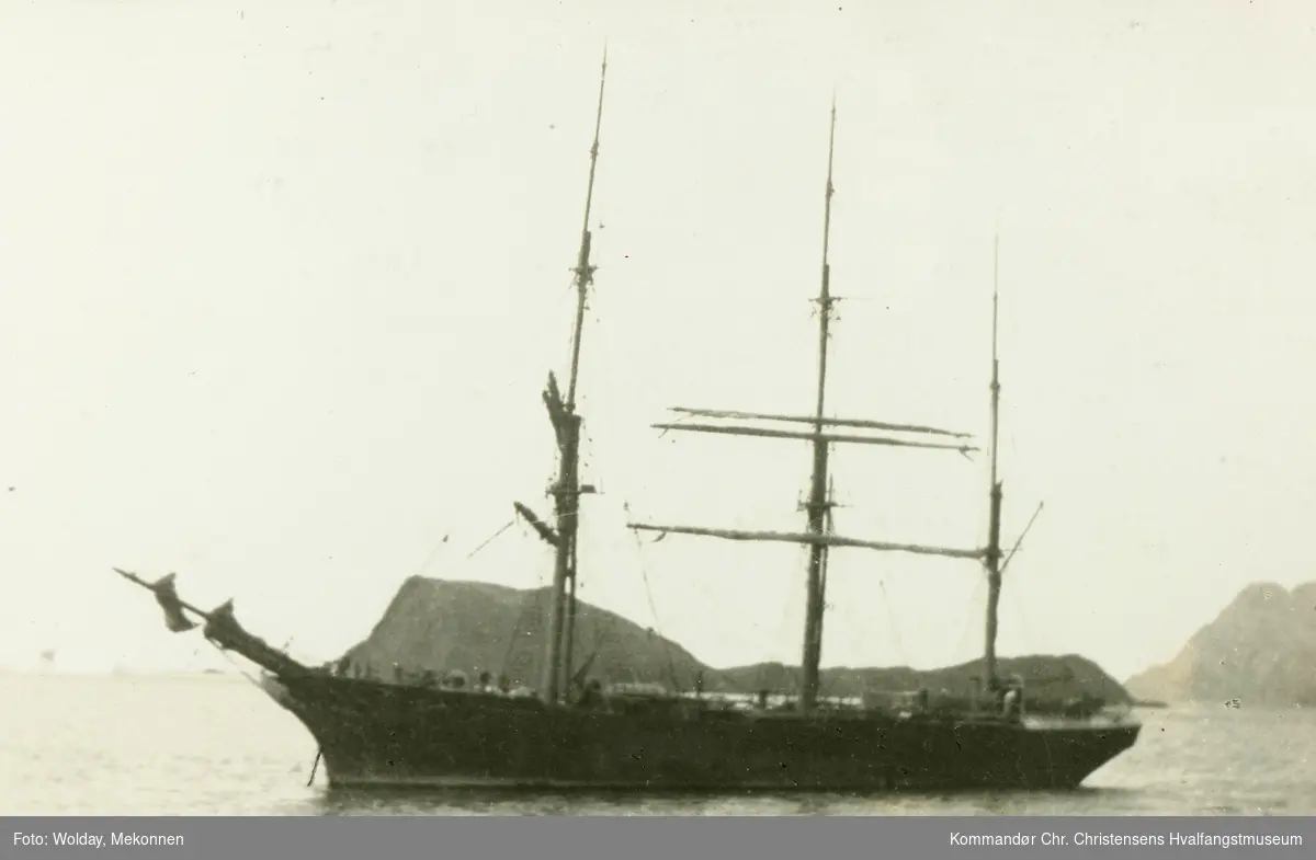 Fullrigger Trafalgar i Strømnes Bay, Syd-Georgia