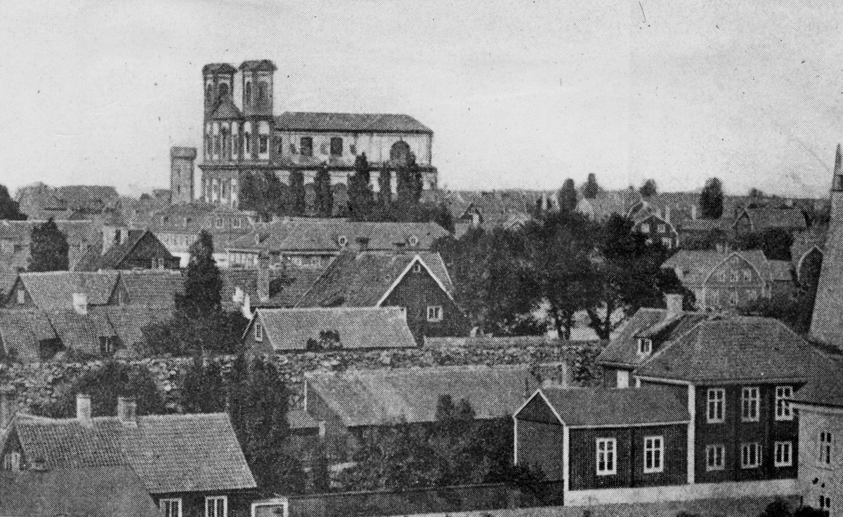 Utsikt över Karlskrona från sydväst 1873.