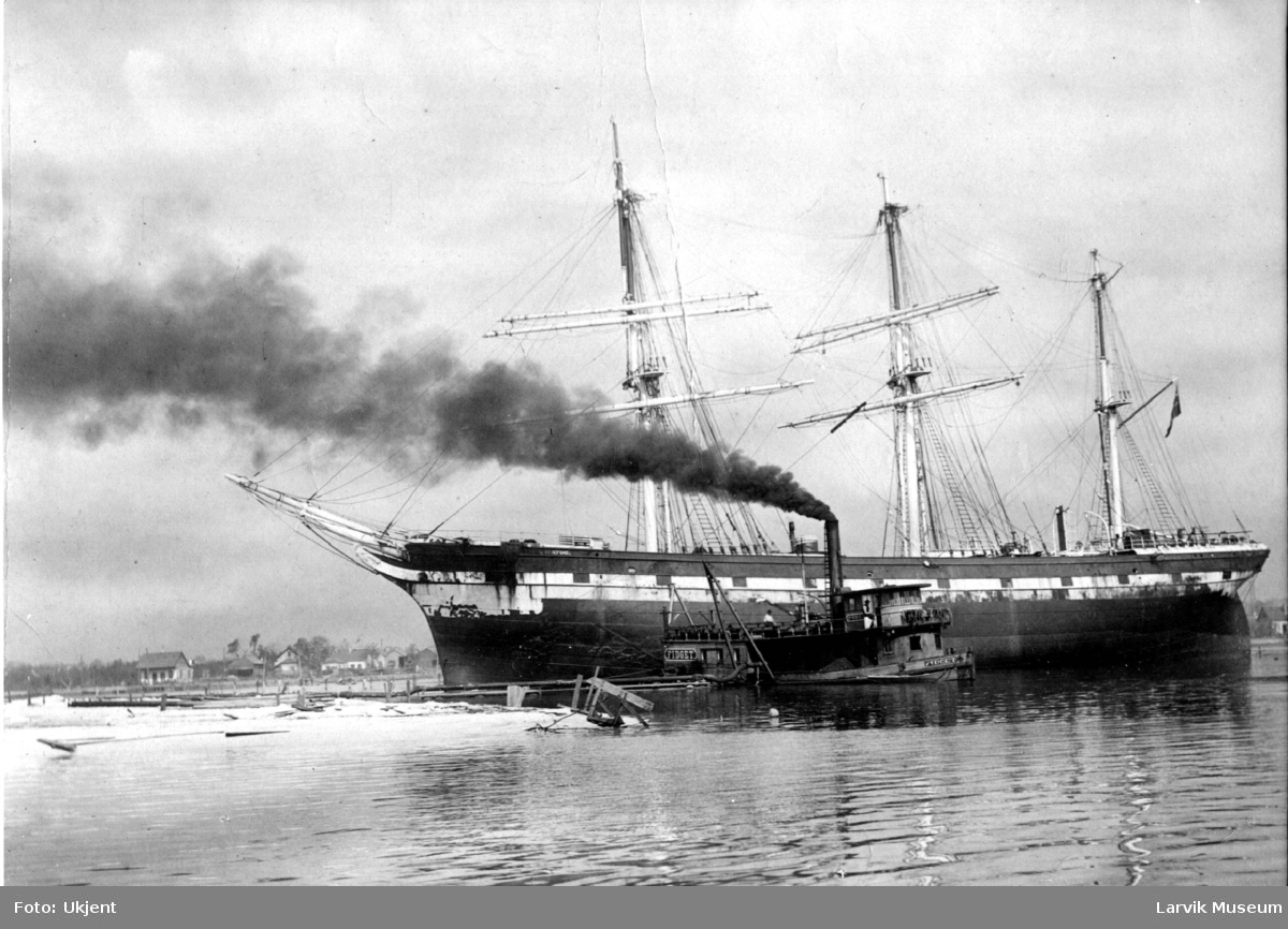 Bark HEREFORD etter havari i forbindelse med orkan i Pensacola Mobile, Gulfport og Shep Island 27. sep 1906