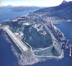 Lufthavn/Flyplass. ENNK-NVK. Narvik. Oversiktsbilde over fly