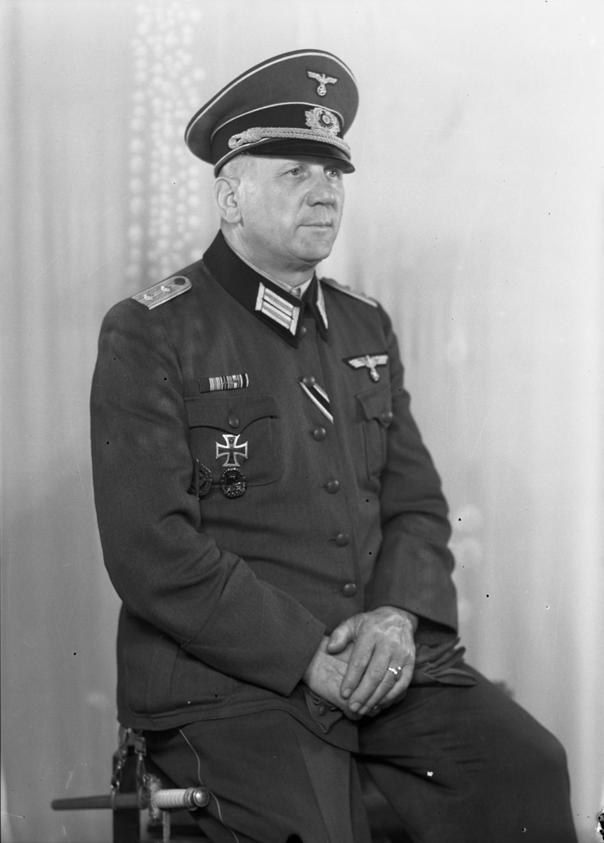 Portrett av en tysk offiser i uniform