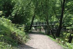 Fåbro - middelalderbrosted over Lysakerelva