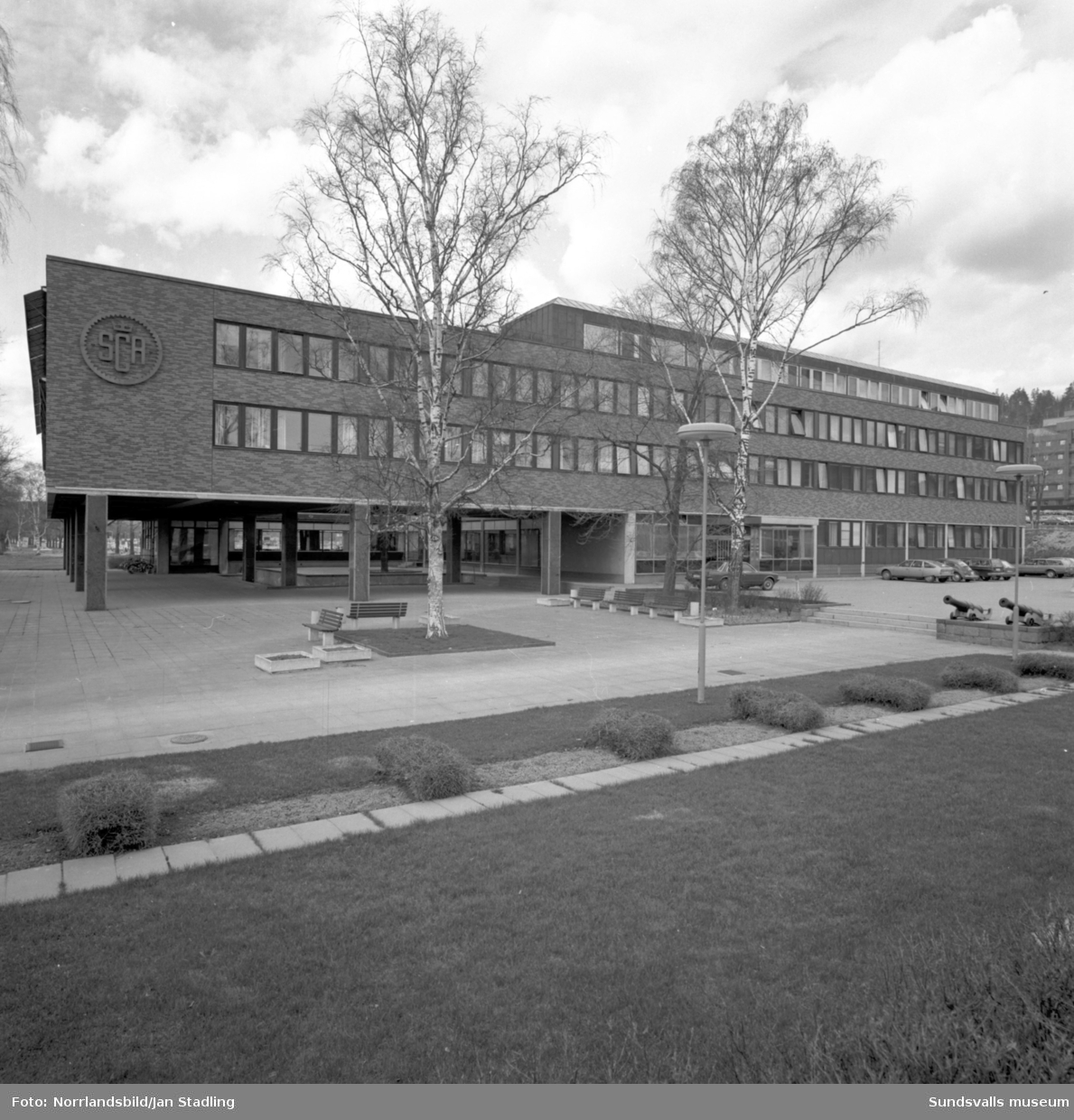 SCA:s huvudkontor på Norrmalm, exteriörbilder.