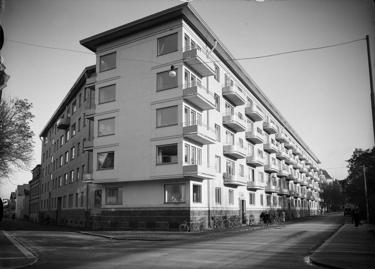 Flerbostadshuset Börjegårdarna, kvarteret Vindhem, Börjegatan, Uppsala 1936