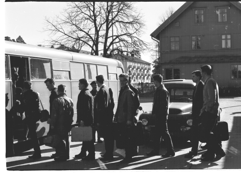 Fallskärmsjägarskolan i Karlsborg 15/3 1961.
