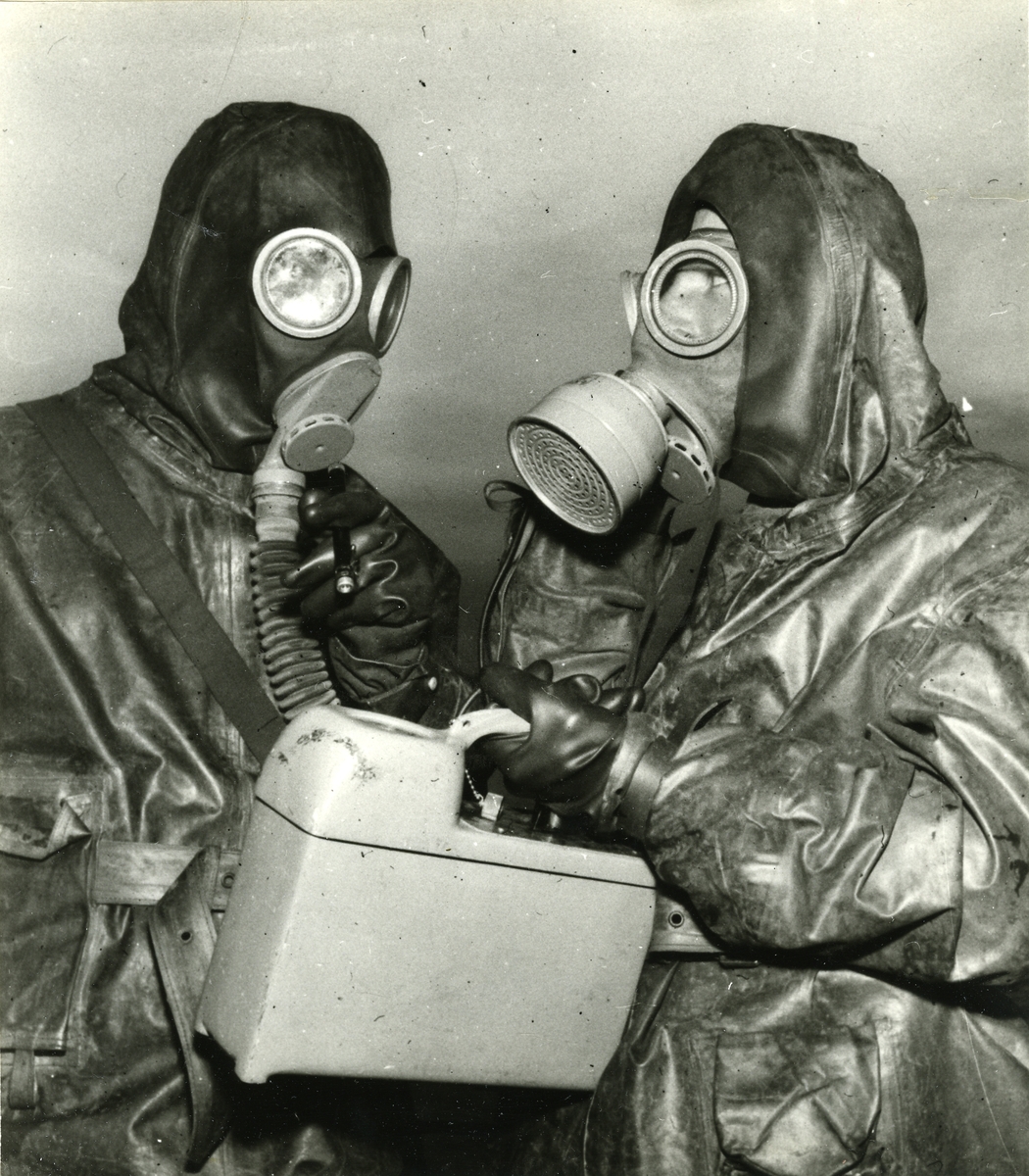 Indikering av radioaktivitet med intensivmetrar den 8 okt. 1955.