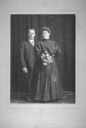 Et portrett av Albert Emanuel Ballo og hans kone Emilie Ball