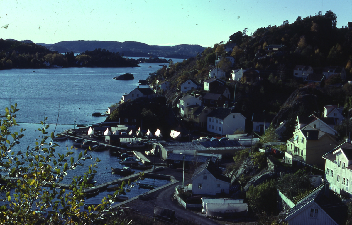 Fra Tallakshavn Oktober 1980. Kragerø
