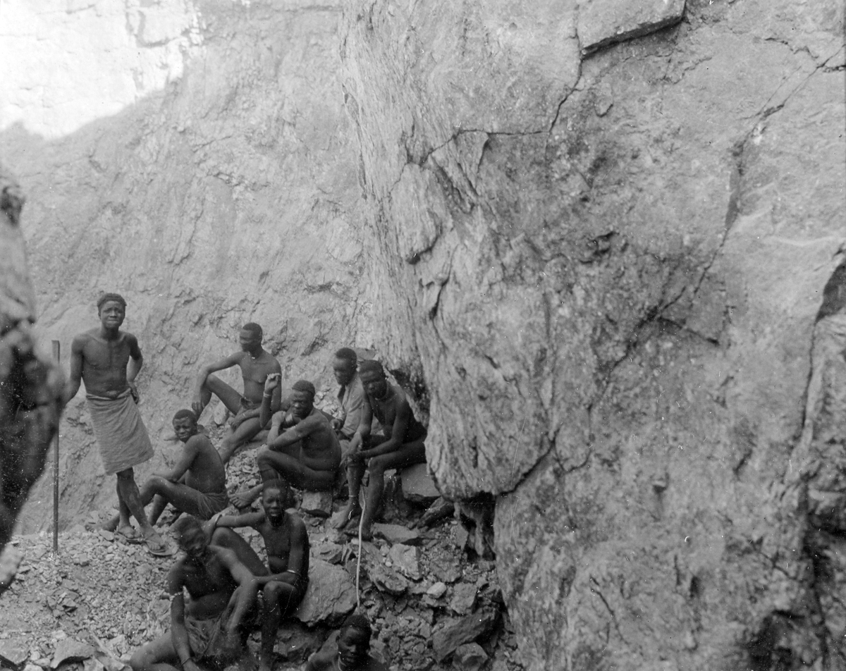 Afrikanske gruvearbeidere i Kilimafeza.