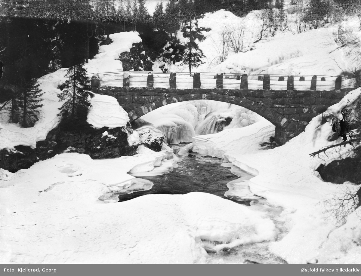Fredrik Colletts bru over Mesnaleva, Lillehammer, 1910