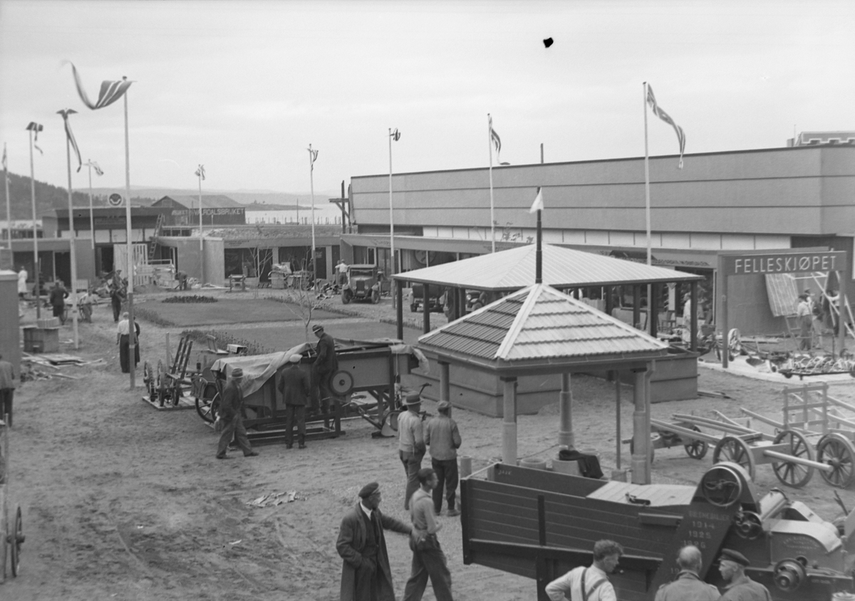 Jubileumsutstillingen i Levanger 1936 - før åpningen